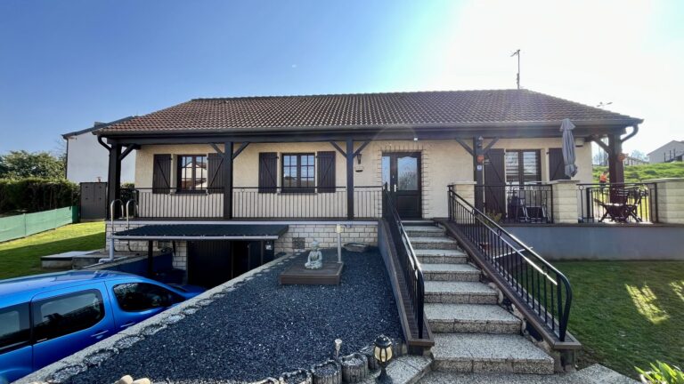 Maison 127 m² – 3 chambres – Terrain 879 m² – Dépendance + véranda – Proche Luxembourg